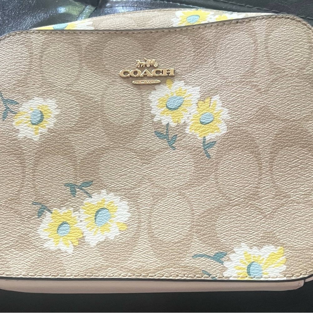 Discontinued Coach C3354 Signature Daisy Floral Print Camera
Mini Crossbody Bag